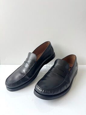 Mephisto Niklas Classic Black Leather Penny Moccasin Loafers Size 13